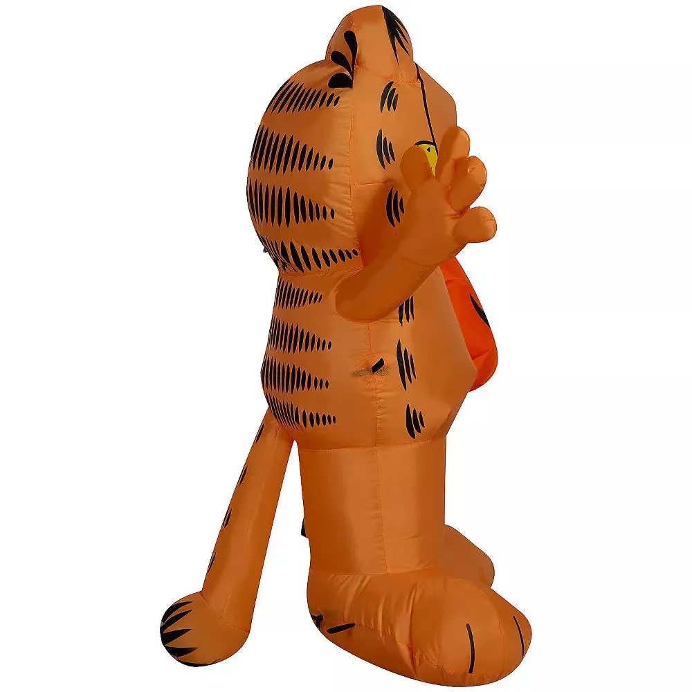 3.5' Airblown® Garfield with Pumpkin Inflatable