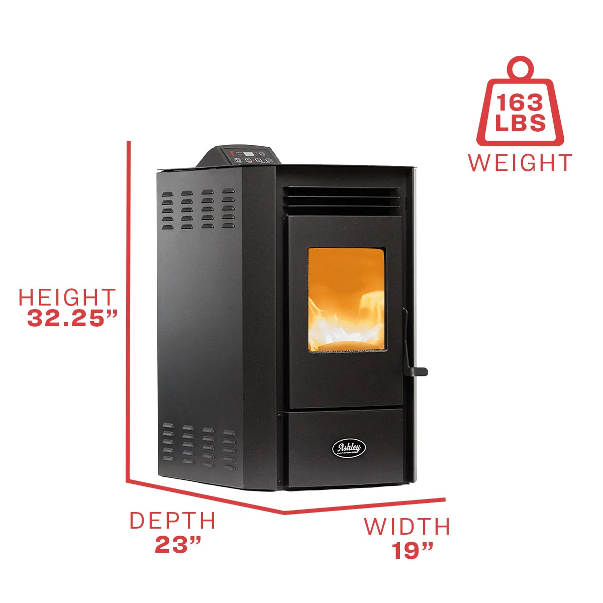 Ashley Hearth AP5613-W Pellet Stove 1,300 sq. ft. 50 lb Hopper with WiFi Connect New