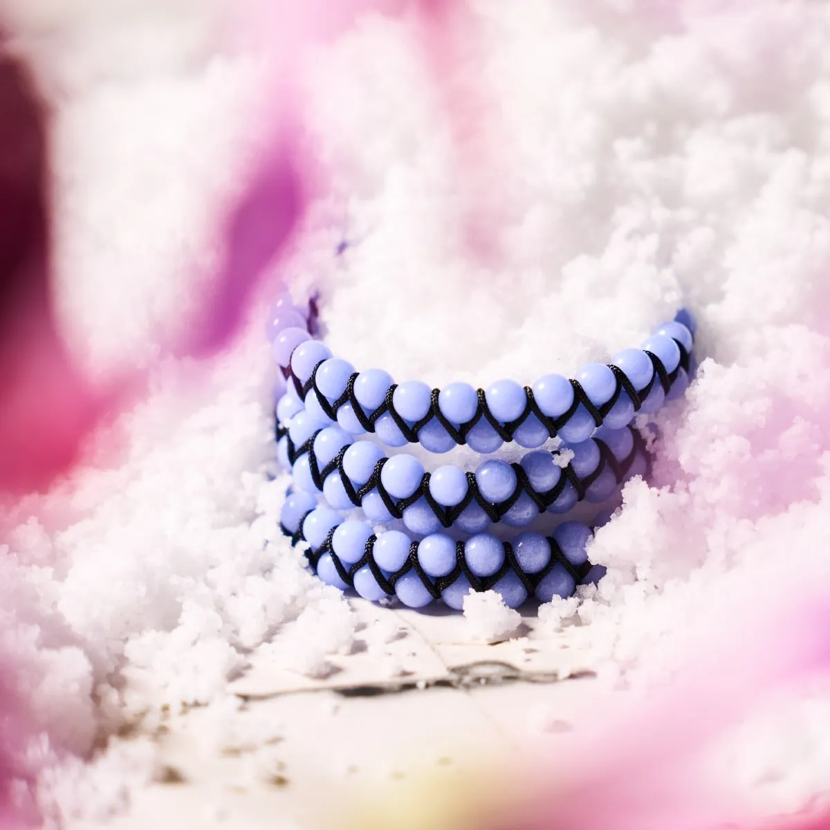 Azure | Lumos Ceramic | Vitality Macrame Bracelet