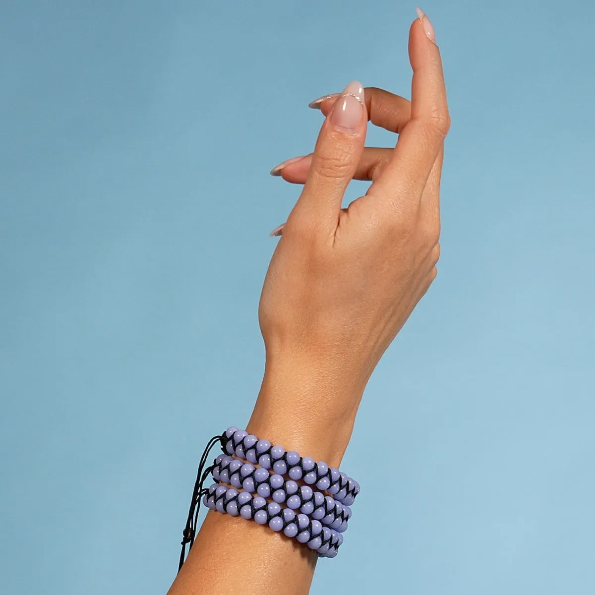 Azure | Lumos Ceramic | Vitality Macrame Bracelet