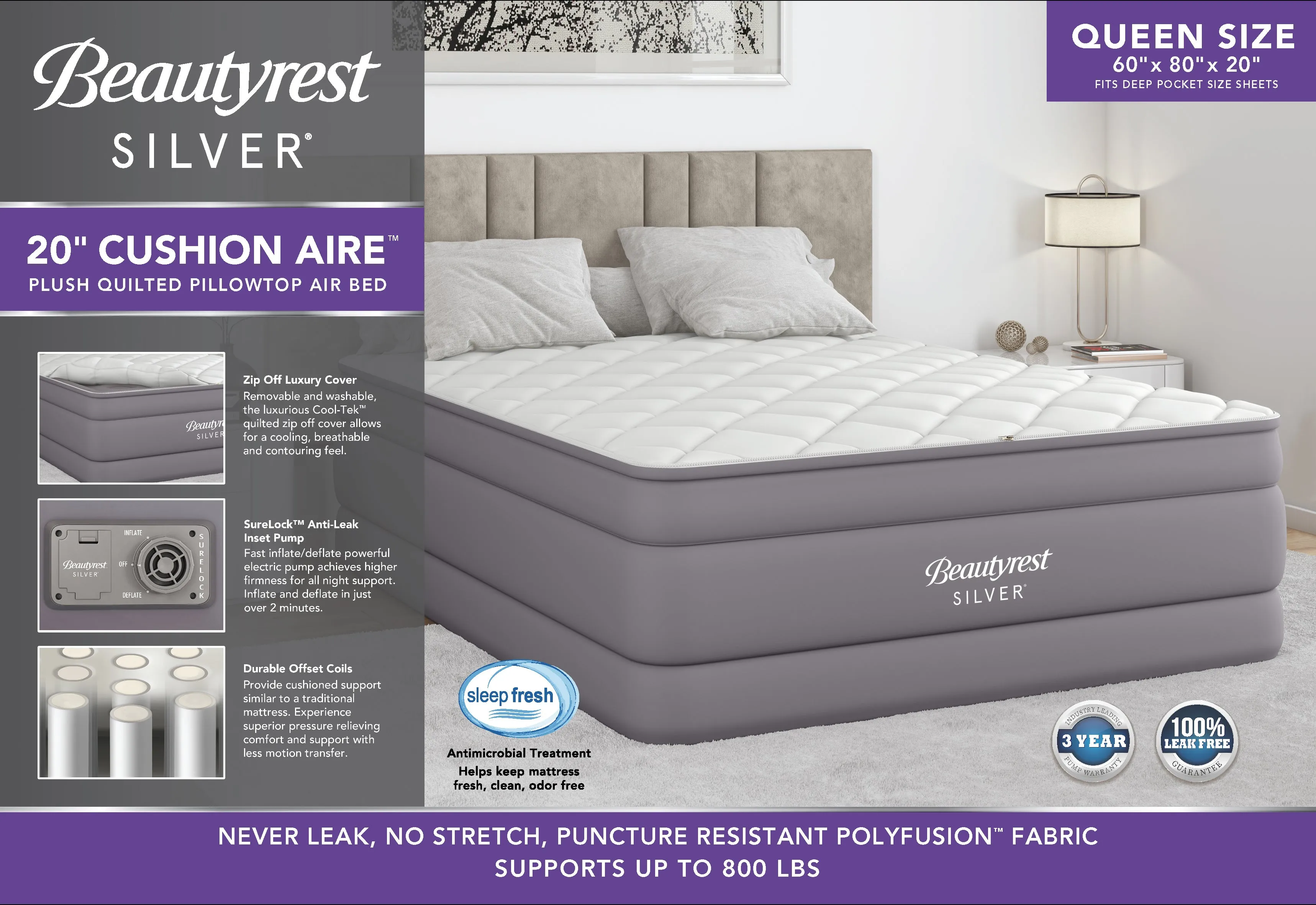 Beautyrest Silver® Cushion Aire™ Air Mattress