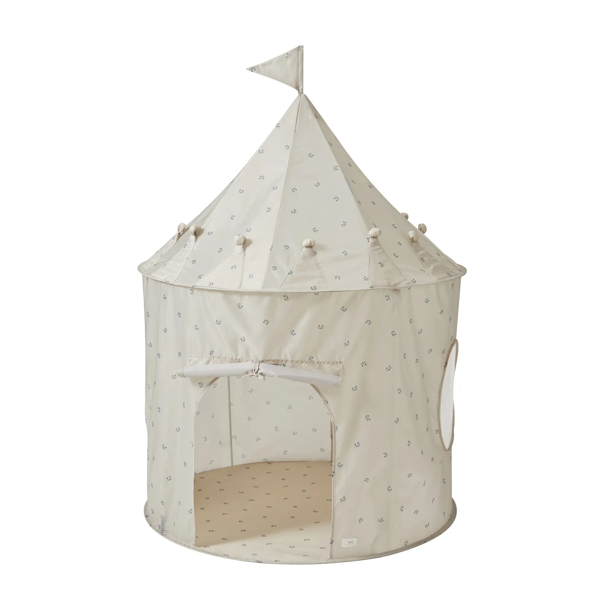 blueberry taupe recycled fabric play tent