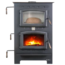 Buck Stove Homesteader Wood Burning Cook Stove 1,800 sq. ft. 28,901 BTU Black New