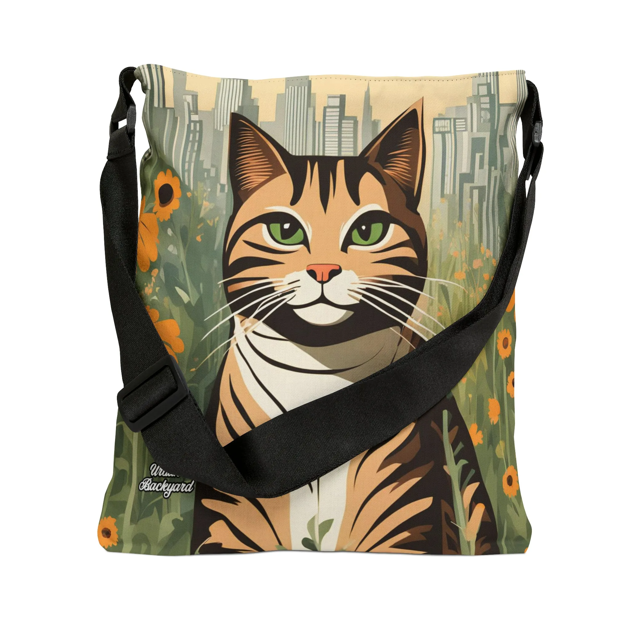 City Tabby, Tote Bag with Adjustable Strap - Trendy and Versatile