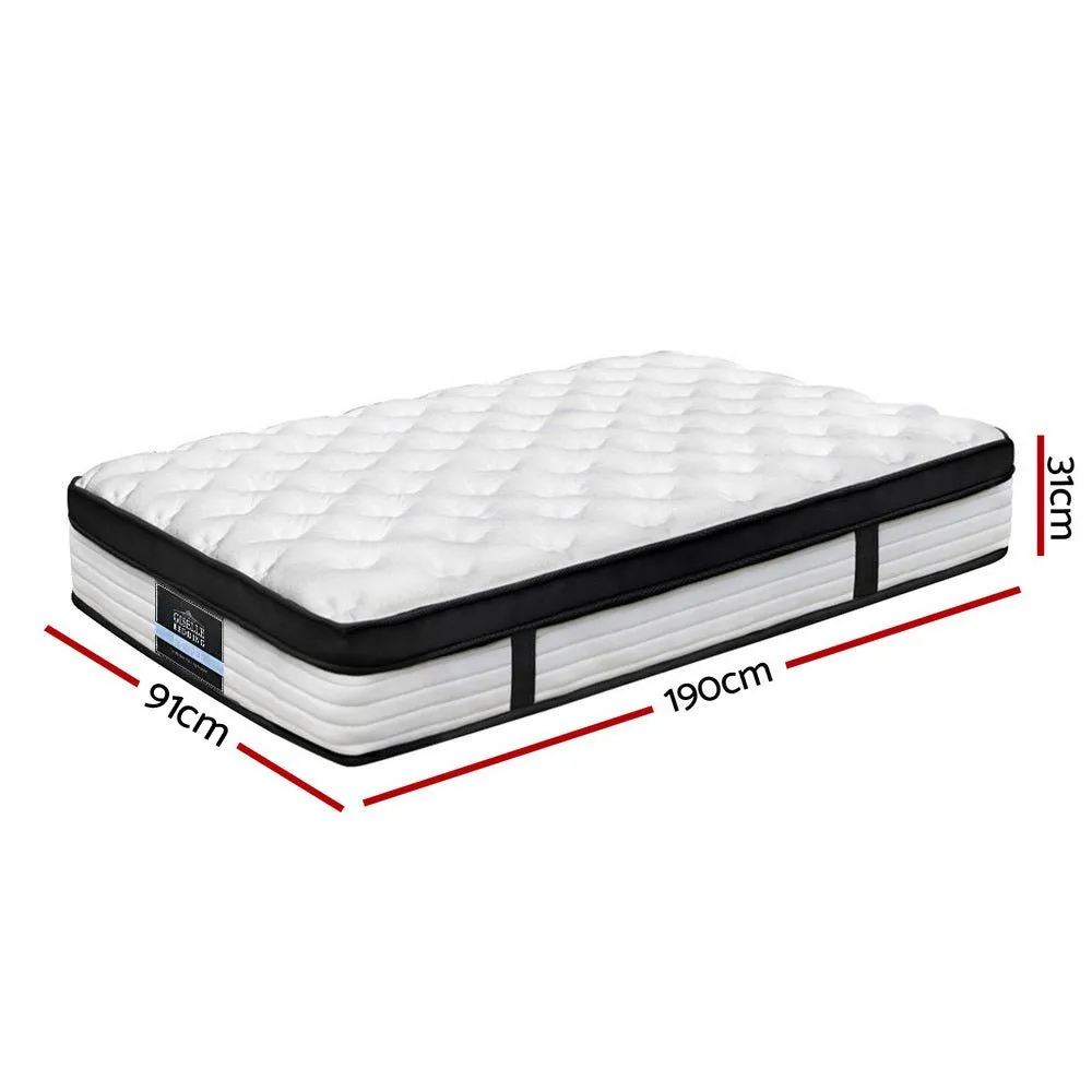 Devon Euro Top Pocket Spring Mattress 31cm Thick - Single