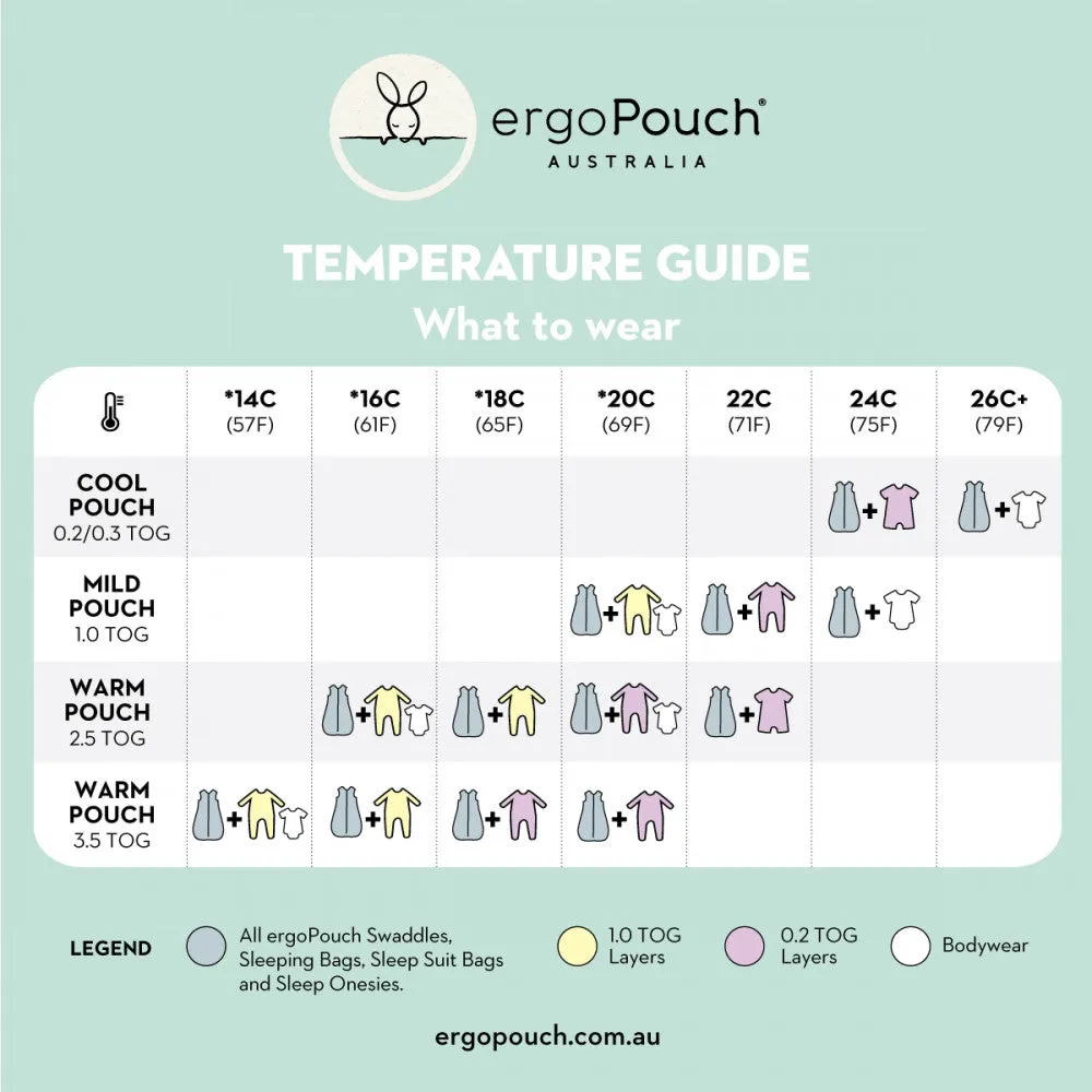 ErgoPouch - Sleep Suit Bag Winter (3.5TOG) - Pebble