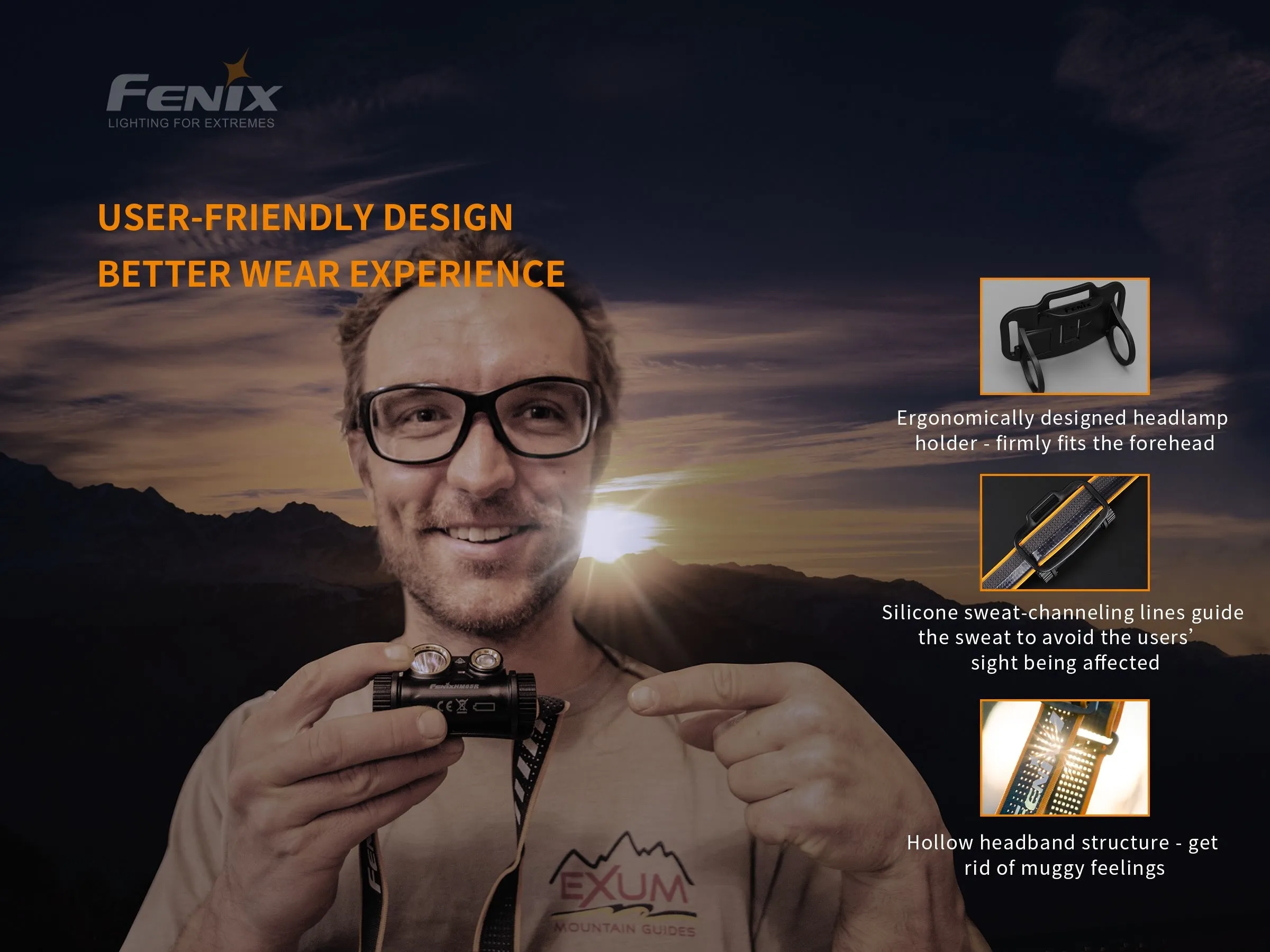 Fenix HM65R Rechargeable LED Headlamp - 1400 Lumens