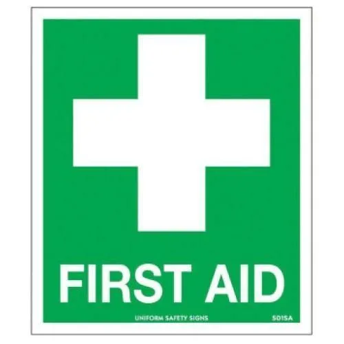 First Aid Sticker 120x140mm