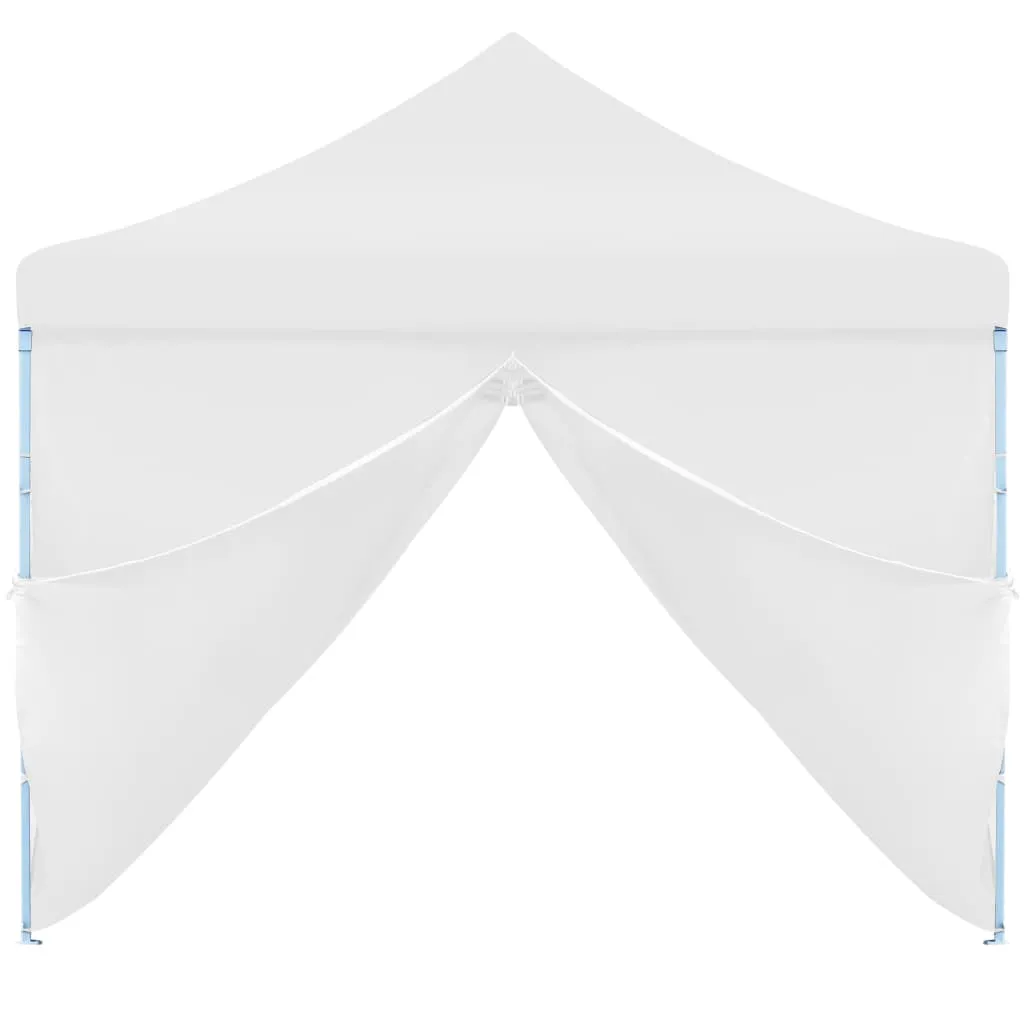 Folding Pop-up Party Tent with 8 Sidewalls 3x9 m White