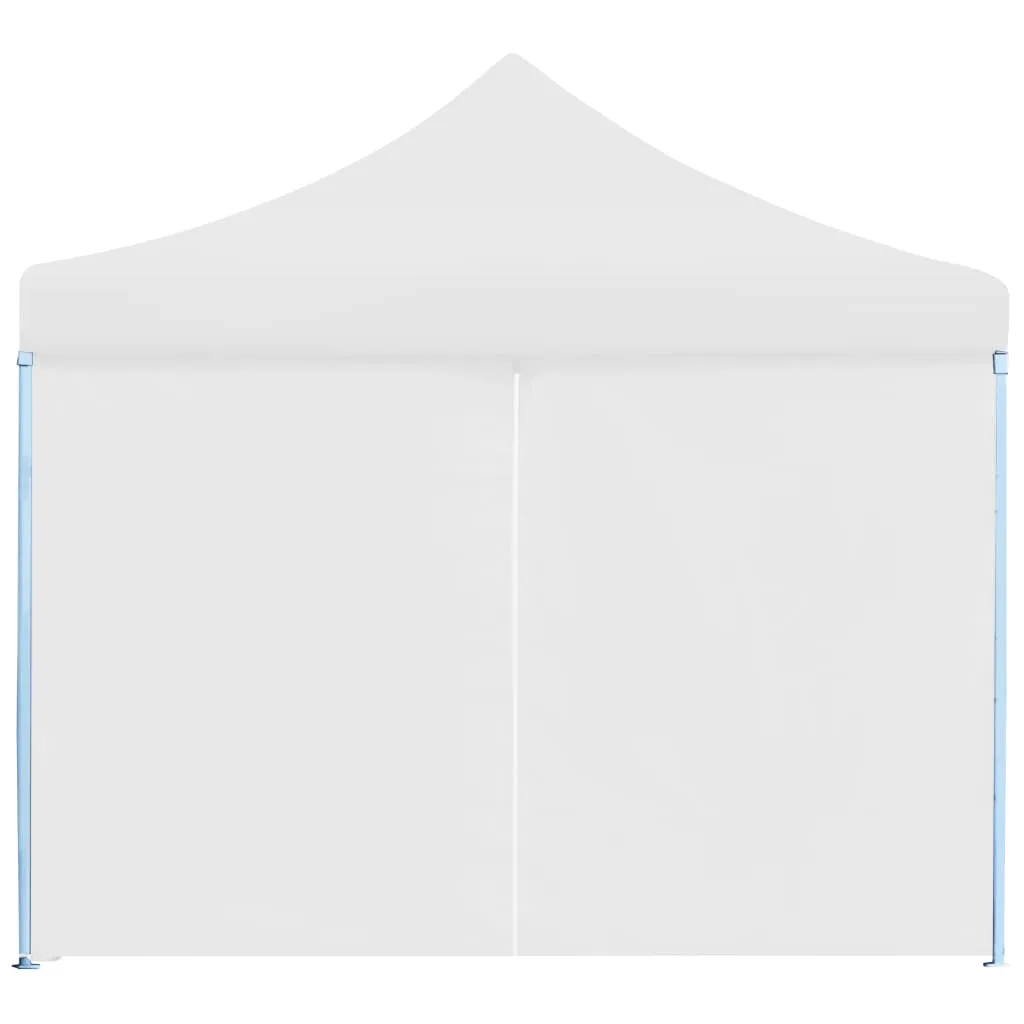 Folding Pop-up Party Tent with 8 Sidewalls 3x9 m White