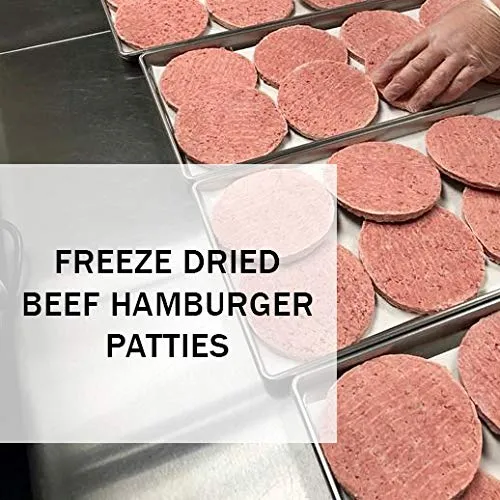 Freeze Dry Wholesalers Freeze-Dried Beef Hamburger Patties Uncooked