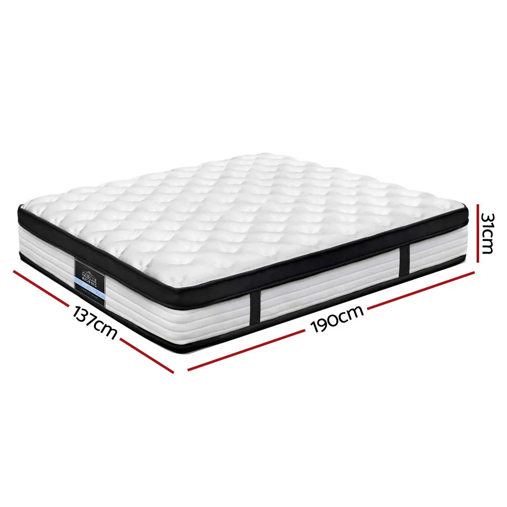 Hypo-allergenic 31cm Euro Top Double Mattress - Giselle Bedding