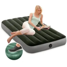 Intex Queen DuraBeam Air Mattress With Foot Pump