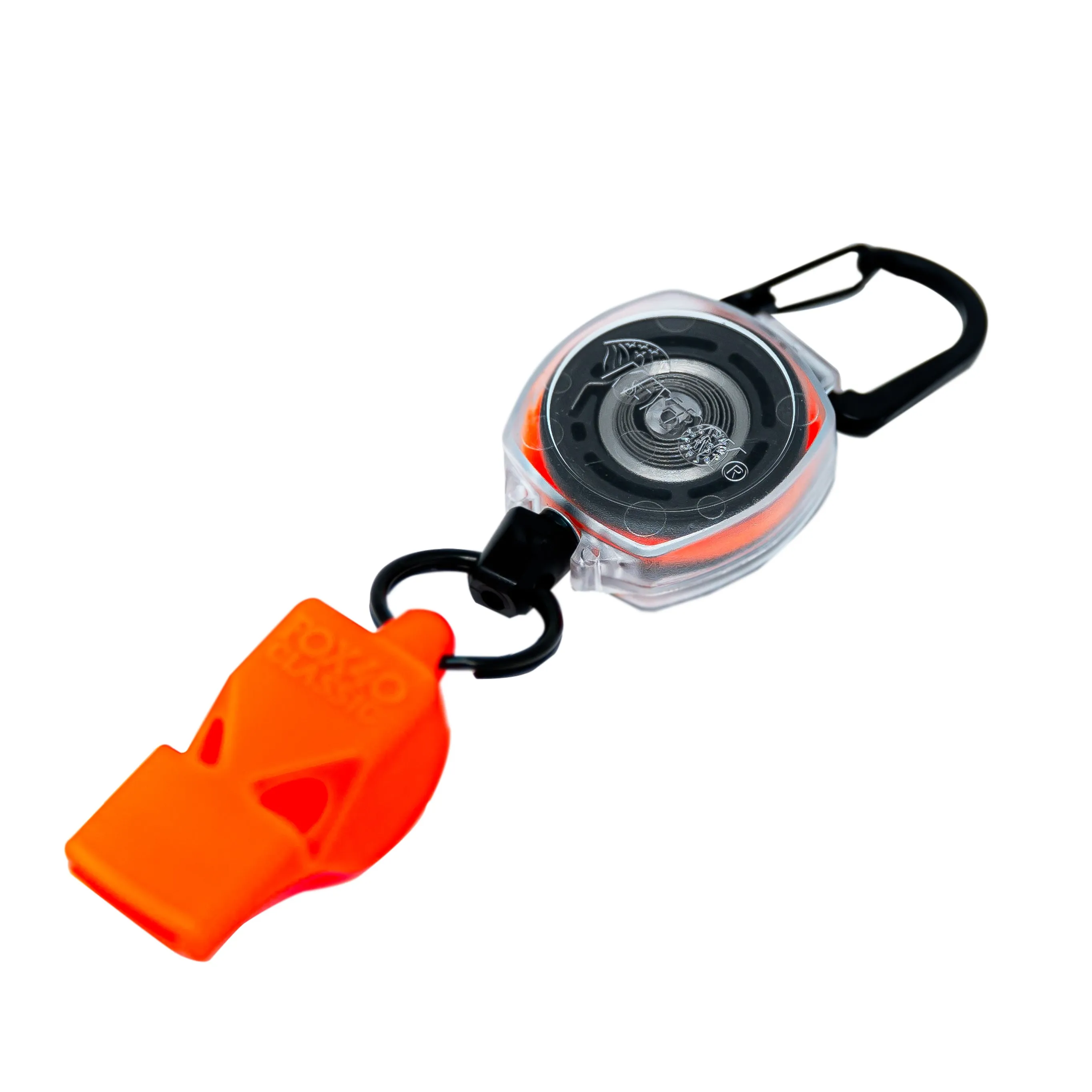 KEY-BAK Whistle Safe Retractable Keychain and Safety Whistle for Emergencies