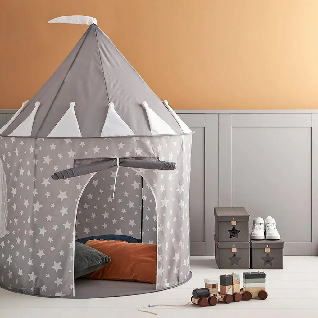 Kids Concept Play Tent - Grey Star