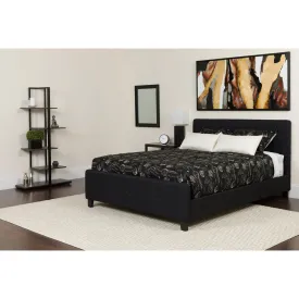 King Platform Bed Set-Black HG-BM-24-GG