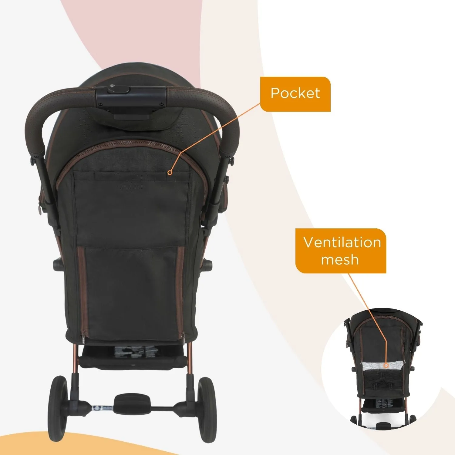 Leclerc Baby Influencer XL Stroller Black Brown