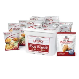 Legacy Food Storage - Emergency Food Meal with Chicken 18lb Pail - 79 Servings