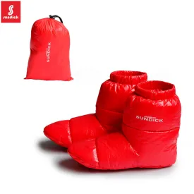 Mountain customer outdoor warm down foot covers high-cut socks winter sleeping bag warm home travel suitable