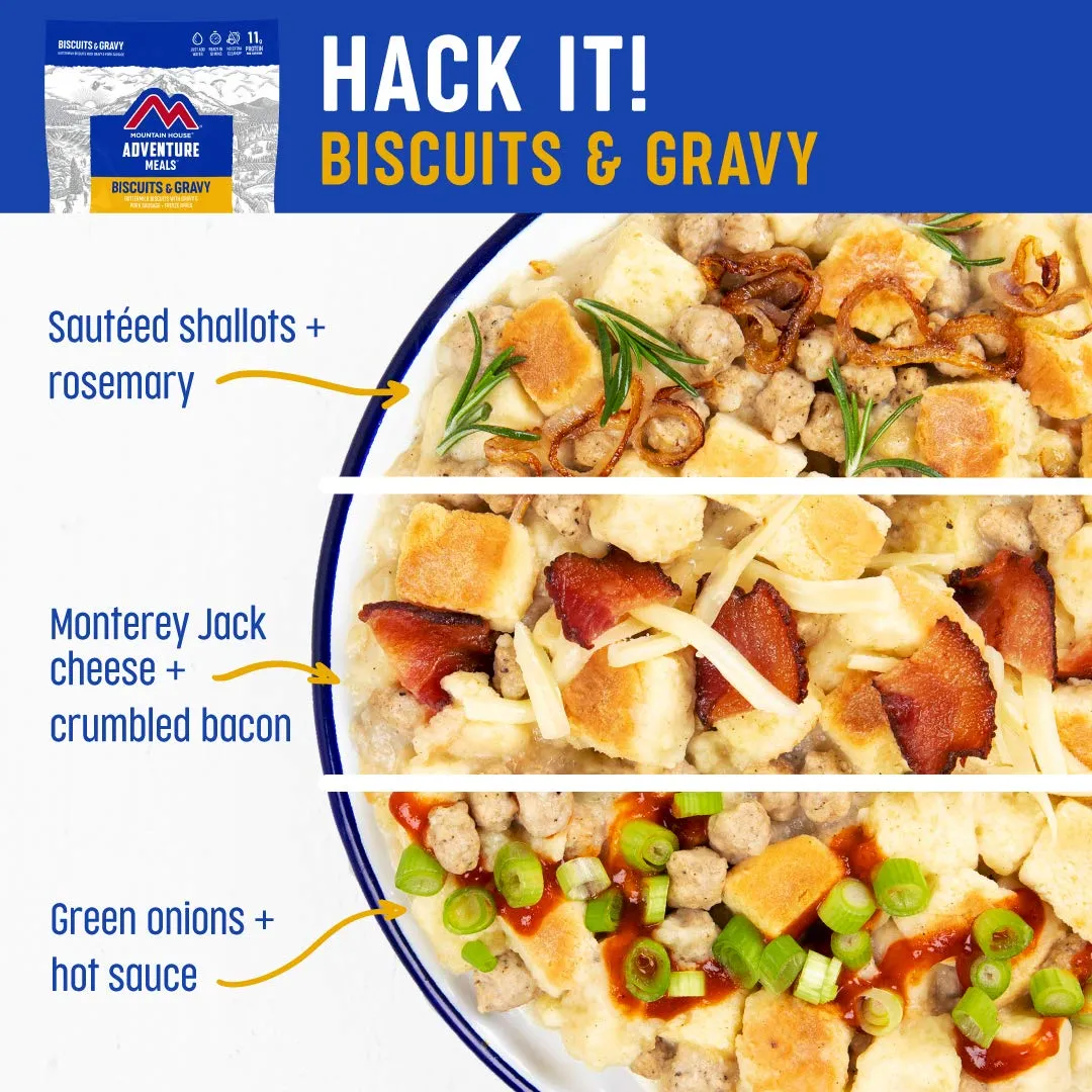 Mountain House - Biscuits and Gravy Pouch - 6 Pack