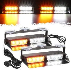 Partsam 2 in 1 Emergency Dash Strobe Lights