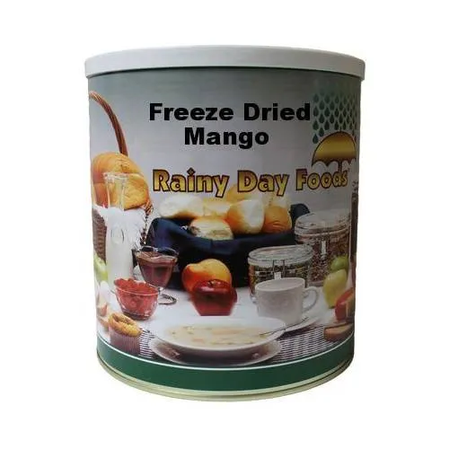 Rainy Day Foods Freeze-Dried Mango 12 oz #10 Can - 20 Servings