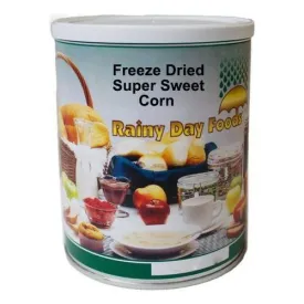 Rainy Day Foods Freeze-Dried Super Sweet Corn 6 (Case of Six) #2.5 Cans - 36 Servings