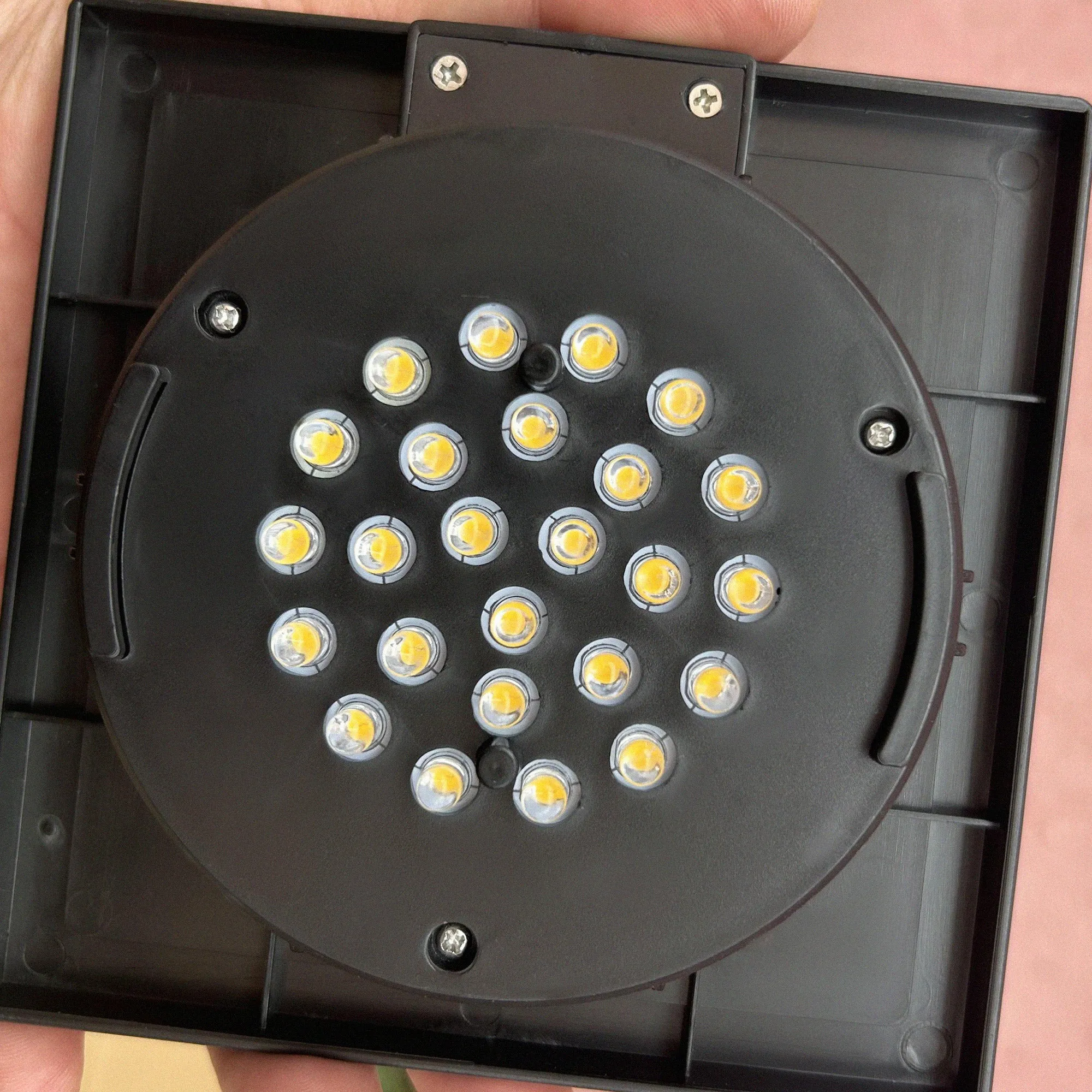 Solar Floor Lamp, Outdoor Garden Lantern Pathway & Decorative Lighting w/ Auto On/Off LED Lights, IP44, for Porch, Yard, Brown