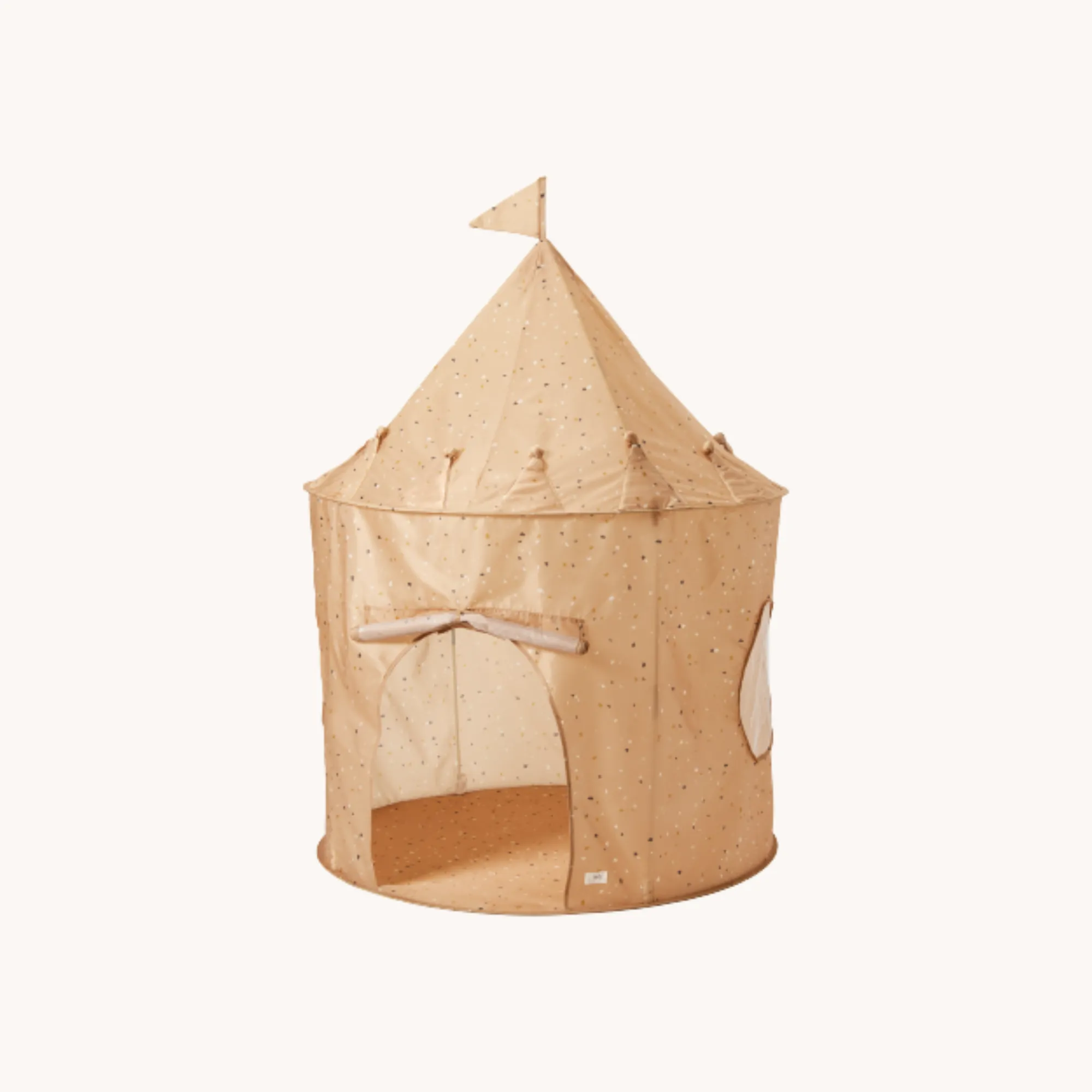 terrazzo clay recycled fabric play tent