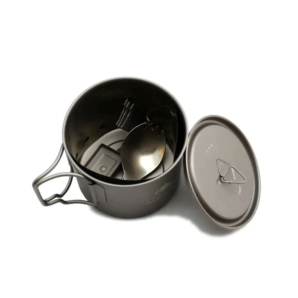 TOAKS Ultralight Titanium Solid Fuel Cook System