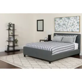 Twin Platform Bed Set-Gray HG-BM-29-GG